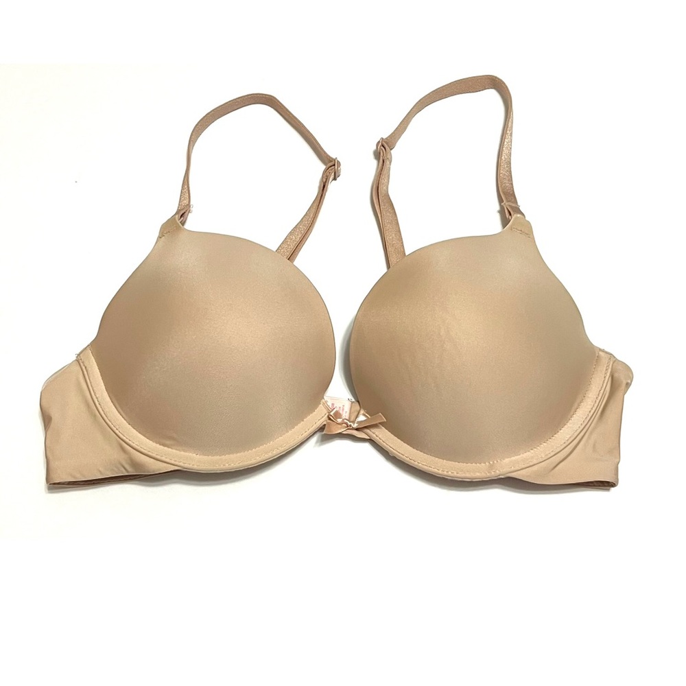 Victoria's Secret Push Up Bra Nude Tan Convertible Size 34B